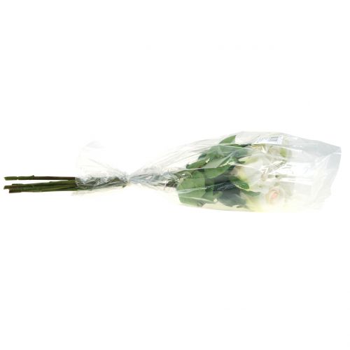 Floristik24 Crema artificial rosa 44cm 6pcs