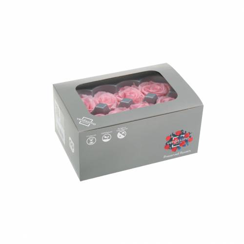 Artículo Rosas Eternas Medianas Ø4-4.5cm Rosa 8uds