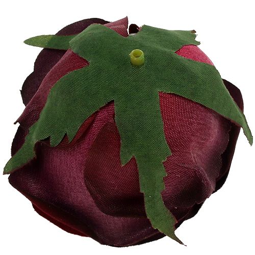 Floristik24 Cabeza de rosa Ø6,5cm Rojo oscuro 8pcs