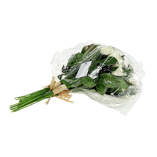 Floristik24 Ramos de rosas blancas L26cm 3pcs