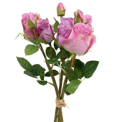 Floristik24 Ramo de rosas rosa viejo 40cm