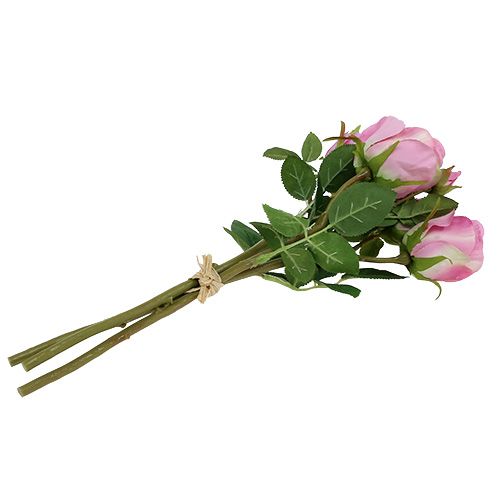 Floristik24 Ramo de rosas rosa viejo 40cm