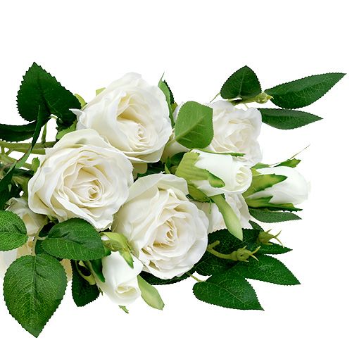 Artículo Ramo de rosas blanco L46cm