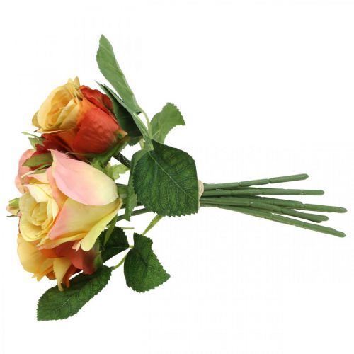 Artículo Ramo de rosas naranjas Ø17cm L25cm