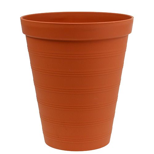 Floristik24 Macetero para rosas plastico 19cm terracota 1ud