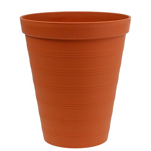 Artículo Maceta de rosas plastico 19cm terracota, 1ud