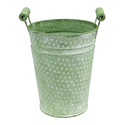 Rose pot con asas Ø14.5cm H19cm verde | Floristik24.es