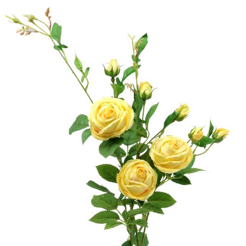 Artículo Rosa rama amarilla 100cm
