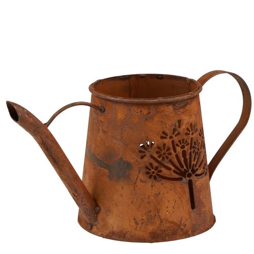 Floristik24 Regadera decorativa óxido metal diente de león pátina 25×12×12cm