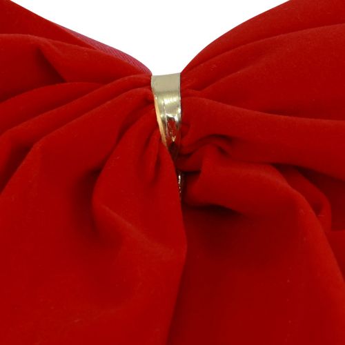 Artículo Lazo rojo para regalo de Navidad, 21 cm, para exterior, 2 unidades