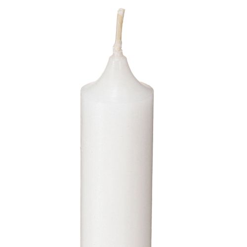 Artículo Velas rústicas blancas con base cónica 350/28mm 4 uds