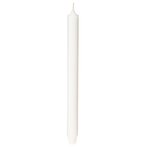 Artículo Velas rústicas blancas con base cónica 350/28mm 4 uds