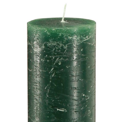 Artículo Vela rústica de palo verde para iluminación ambiental y decoración navideña largo 300 mm ancho 50 mm 4 piezas