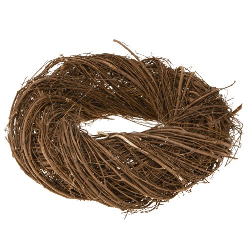 Artículo Corona rústica de olmo natural, corona decorativa de ramas Ø30cm