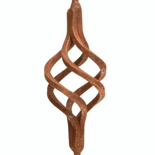 Artículo Gancho en forma de S de metal oxidado, gancho decorativo de metal oxidado antiguo de 34 cm