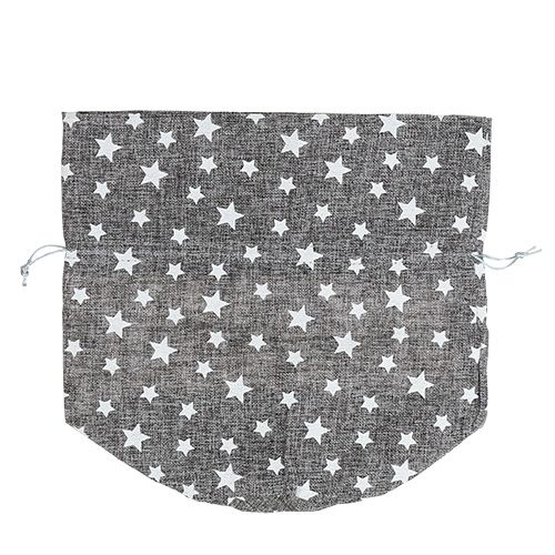 Floristik24 Bolsa de Estrellas Ø23cm H35cm Gris