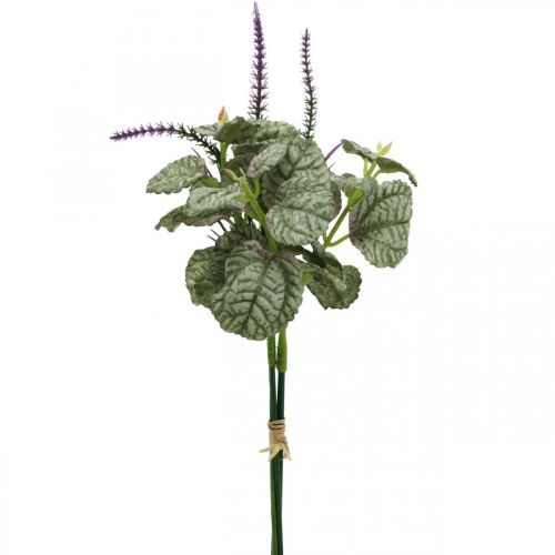 Artículo Flores de seda artificial, salvia en ramo, flor de seda de salvia violeta L28cm 4pcs