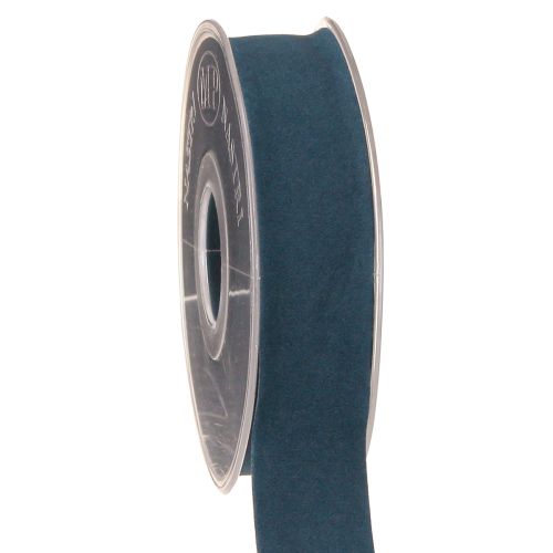Cinta de terciopelo azul para regalo, cinta decorativa de 25 mm y 7 m