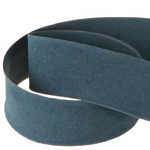 Artículo Cinta de terciopelo azul para regalo, cinta decorativa de 25 mm y 7 m