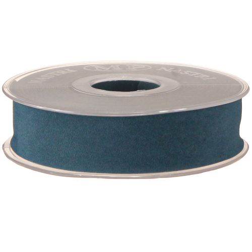 Artículo Cinta de terciopelo azul para regalo, cinta decorativa de 25 mm y 7 m