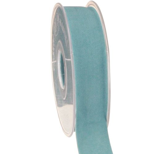 Cinta de terciopelo azul para joyería, color azul claro, 25 mm, 7 m