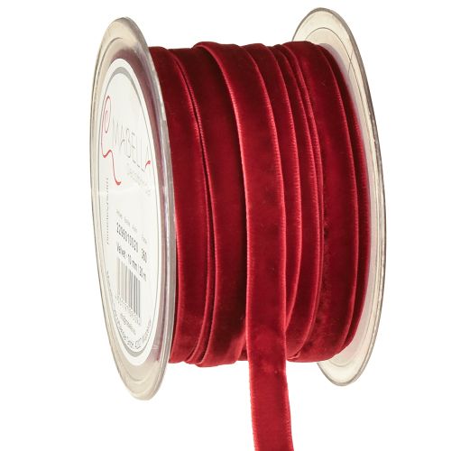 Cinta de terciopelo cintas decorativas Cinta de terciopelo Burdeos 10mm 20m