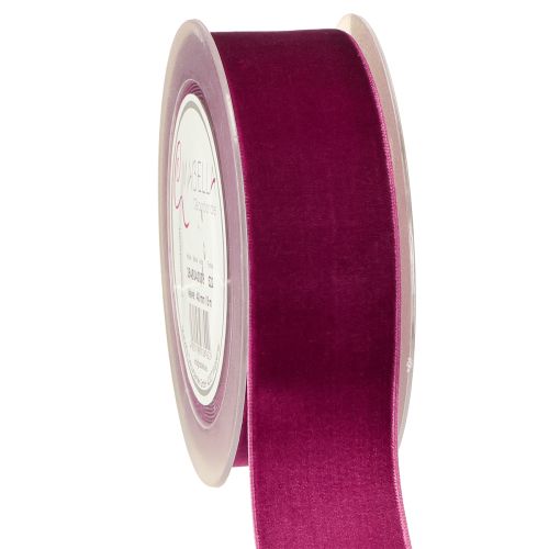 Cinta de terciopelo cinta decorativa cinta de regalo de terciopelo Erika 40mm 8m