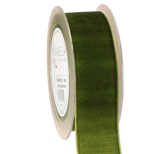 Cinta de terciopelo cinta decorativa cinta de tela terciopelo verde oscuro 40mm 8m