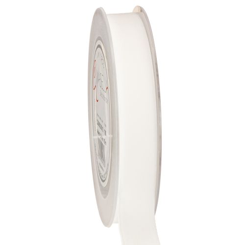 Floristik24 Cinta de terciopelo, cinta de regalo, cinta decorativa, terciopelo blanco, 20 mm de ancho, 10 m de largo