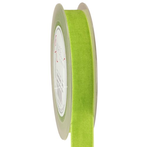 Cinta de terciopelo verde claro cinta decorativa cinta de terciopelo verde 20mm 10m
