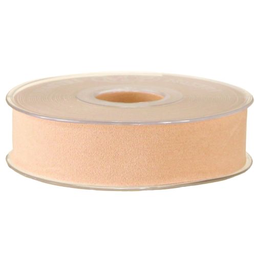 Artículo Cinta de terciopelo cinta salmón cinta decorativa 25mm 7m