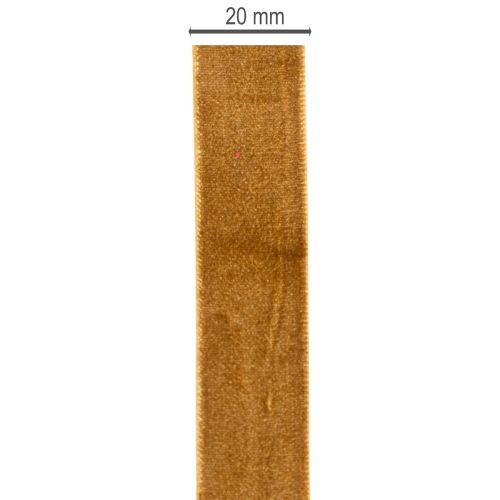 Cinta decorativa de terciopelo en rollo, ideal para envolver regalos, 20 mm x 10 m | Floristik24.es