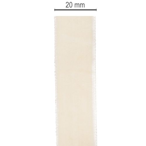 Cinta de regalo, elegante cinta de terciopelo para regalos y flores, 20 mm, 10 m | Floristik24.es