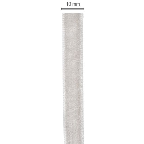Cinta de terciopelo, cinta decorativa en rollo para decoraciones creativas, 10 mm de ancho, 20 m de largo. | Floristik24.es