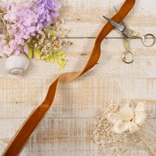 Cinta de terciopelo, cinta decorativa para manualidades y embalaje, 20 mm, 10 m | Floristik24.es