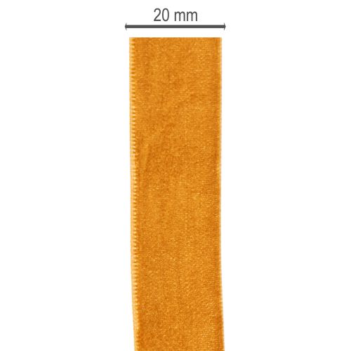 Cinta de terciopelo, cinta decorativa para manualidades y embalaje, 20 mm, 10 m | Floristik24.es
