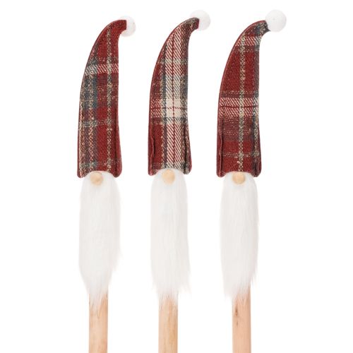Estacas decorativas de elfos navideños, Papá Noel con gorro de fieltro, 58 cm, 6 piezas comprar | Floristik24.es