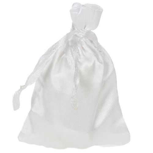 Artículo Bolsas de satén blanco 6.5 × 10cm 10pcs