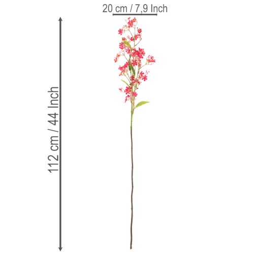 Rama artificial de orquídea Oncidium en flor, decoración de 112 cm, 3 unidades. | Floristik24.es