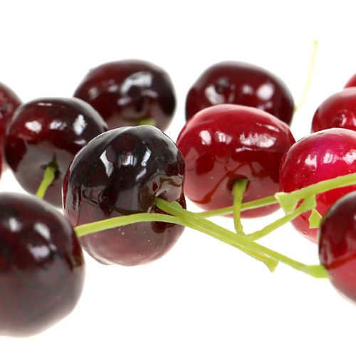 Floristik24 Mezcla de cerezas agrias de frutas artificiales Ø1.5cm 108p