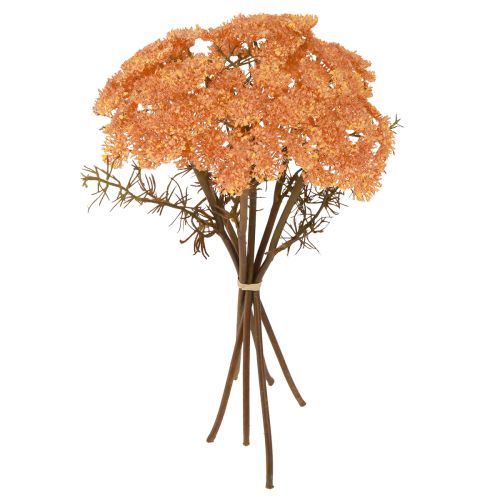 Flores artificiales de milenrama Achillea artificial naranja 30cm 6 uds