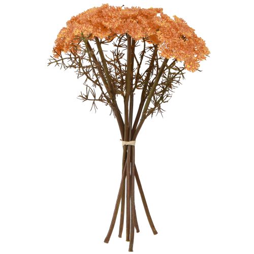 Artículo Flores artificiales de milenrama Achillea artificial naranja 30cm 6 uds