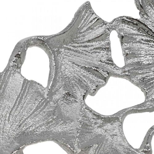 Artículo Cuenco decorativo plateado Gingko bowl metal Ø43cm H11cm