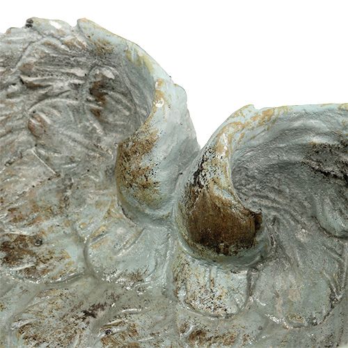 Floristik24 Cuenco en forma de corazón gris 20cm x 18cm H7.5cm 1p