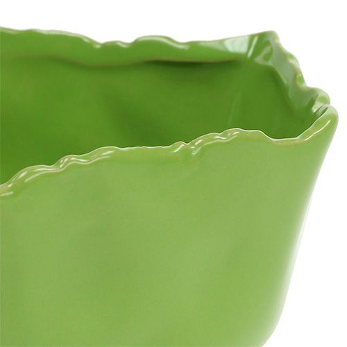 Floristik24 Cuenco de cerámica verde Ø17cm H7cm