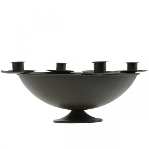 Artículo Cuenco decorativo portavelas varilla portavelas metal marron Ø34cm