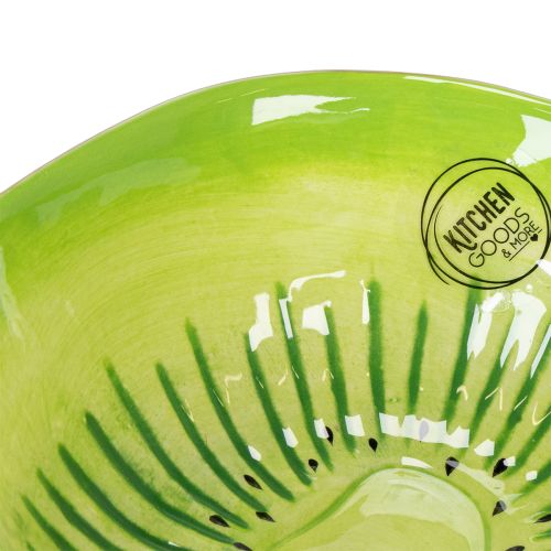 Artículo Cuenco de cerámica con diseño kiwi. Ideal para mesas de comedor y bufés con estilo. 15 cm.