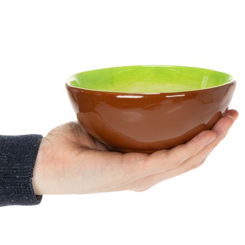 Artículo Cuenco de cerámica con diseño kiwi. Ideal para mesas de comedor y bufés con estilo. 15 cm.
