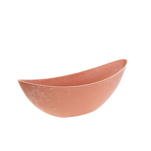 Floristik24 Cuenco de plástico naranja claro 39 cm x 13 cm H13 cm