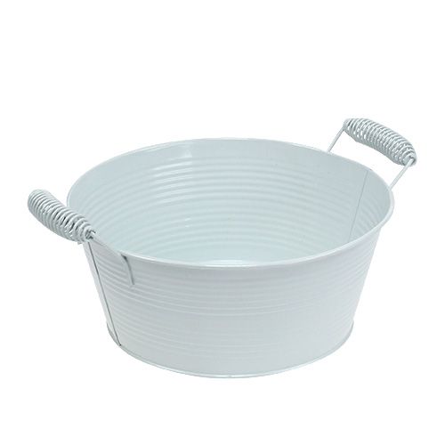 Floristik24 Cuenco blanco redondo Ø22cm H9.5cm